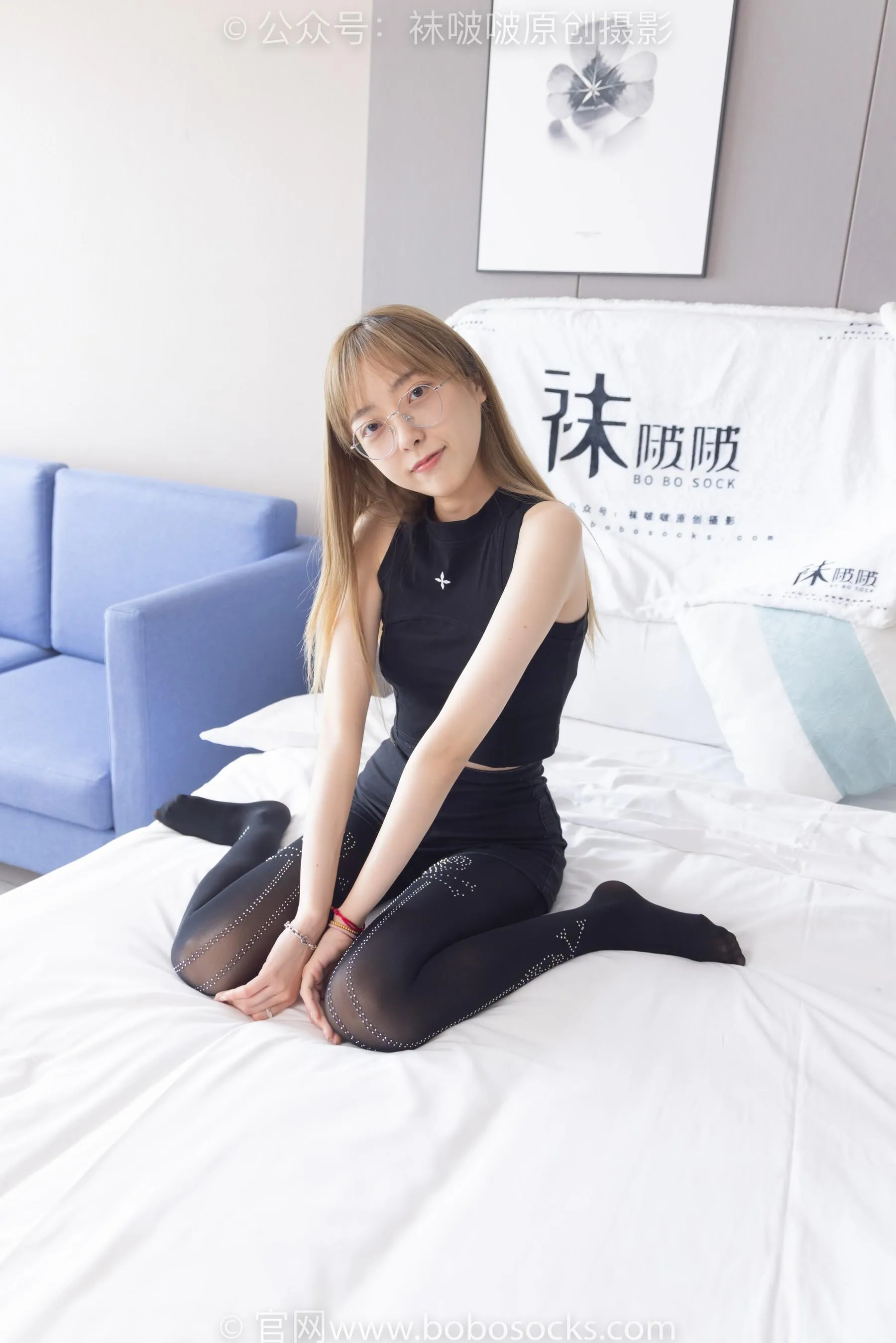 [BoBoSocks袜啵啵]NO.219 稚予-板鞋、拖鞋、厚黑丝、蕾丝黑丝[23] [53P]插图2